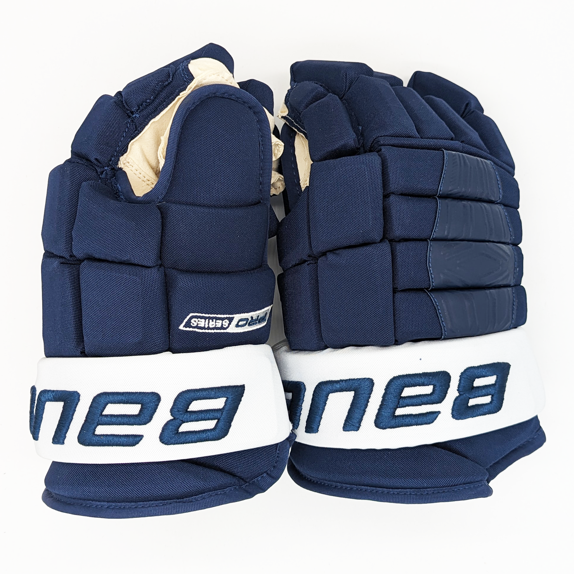 Bauer Pro Series - Gants NCAA Pro Stock (bleu marine/blanc) - Intermédiaire